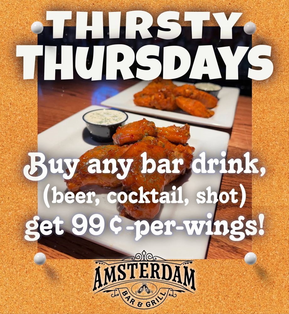 Thirsty Thursdays wing special